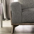thumbnail image 3 of Furniture of America Celiq Fabric Upholstered Loveseat in Gray and Brown, 3 of 7