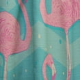 thumbnail image 4 of Designart 'Flamingo Illustration' Tropical Curtain Panel, 4 of 5