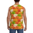 thumbnail image 4 of Fotbe Men's Cartoon Pumpkins Print Men's Sleeveless Muscle Tank Tops Casual T-Shirts for Gym Workout Beach-Medium, 4 of 8