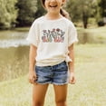 thumbnail image 3 of Floral Big Sis Shirt for Girls Big Sister Flower T-Shirt New Sibling Toddler Tee Natural Shirt 4T, 3 of 3