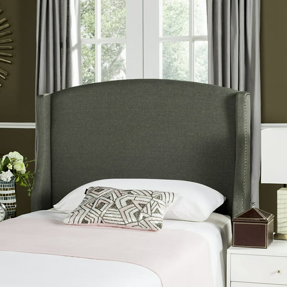 SAFAVIEH Austin Modern Winged Upholstered Headboard, Twin, Grey
