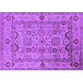 thumbnail image 1 of Ahgly Company Indoor Rectangle Oriental Purple Traditional Area Rugs, 7' x 9', 1 of 4