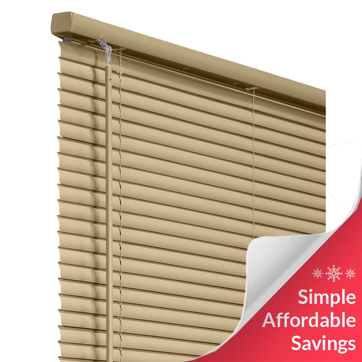 Chicology Cordless 1Inch Vinyl Mini Blinds