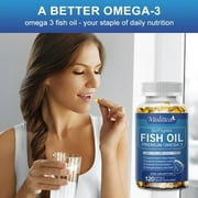 Omega 3 Fish Oil Supplements,1000 Mg with EPA&DHA, Fish Oil Supplement, 120 Softgels