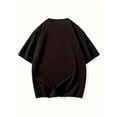 thumbnail image 3 of Mens Alphabetic Graphic Print Tees - Soft Crew Neck, Comfort Fit, Slight Stretch Knitted Fabric, Casual Summer T-Shirts for Adults Tee For Adult, Men, Women, Teen, Teenager, Adolescent, Yout, 3 of 6