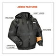 thumbnail image 5 of Ergodyne unisex adult Non-certified Hi-vis - Non Certified Hi Vis Bomber Jacket Quilted, Black, Small US, 5 of 6