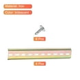 thumbnail image 3 of DIN Rail Slotted Iron Mounting Guide 8 Inch x 1.4 Inch x 0.3 Inch Iridescent 4 Pcs, 3 of 4
