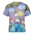 thumbnail image 5 of Rugrats Kid Shirts Unisex Casual Tops 3D Print Graphic Tees Short Sleeve T Shirts for Boys Girls 120CM, 5 of 8