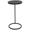 thumbnail image 3 of Uttermost Table d'Appoint Ronde en Fer et Aluminium Brunei Noir Vieilli, 3 of 8