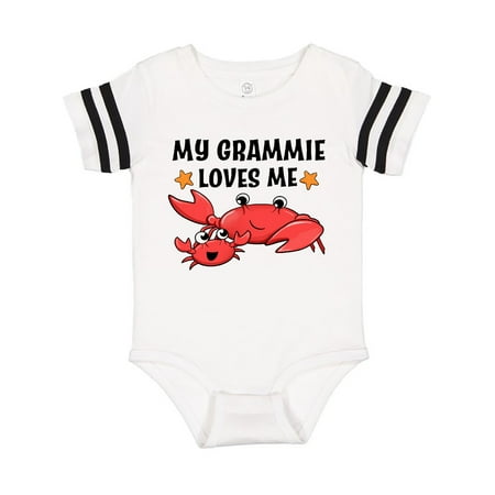 

Inktastic My Grammie Loves Me- cute crab family Gift Baby Boy or Baby Girl Bodysuit