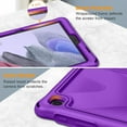 thumbnail image 6 of Fintie Silicone Case for Samsung Galaxy Tab A7 Lite 8.7 inch 2021 Model (SM-T220/T225/T227), Heavy Duty Shockproof Drop Protection Kids Friendly Protective Cover, Purple, 6 of 8