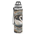 thumbnail image 2 of BZSMCE Sport Bottle Mystic Swan in A Floral Universe Outdoor sports Water Bottle Size: 10.4x3in, 2 of 7