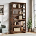 thumbnail image 5 of Tribesigns 6-Tier Bookcase, 71" Vintage Tall Bookshelf for Home Office, 5 of 7