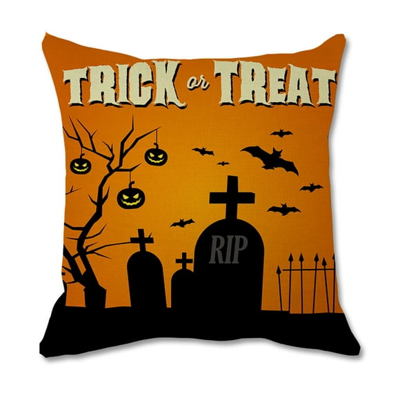 XZNGL Halloween Decorative Throw Pillow Covers Natural Linen Pillowcase for Sofa Home Decor