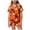 Orange, variant on NIEWTR Pumpkin Ghost Pajamas For Girl Boy Halloween Short Sleeve Shorts Silk Pj Sets Kids Halloween Lounge Sleepwear