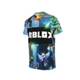 thumbnail image 4 of Roblox T-shirt pour Enfants Manches Courtes Col Rond Garçons Filles 3D Dessin Animé Chemises Décontractées, 4 of 6