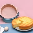 thumbnail image 4 of Sunjoy Tech 3Pcs 9 Inch Silicone Round Cake Pan Set Non-Stick Anti-Fouling Heat Resistant Anti-rust Silicone Mold, 4 of 8