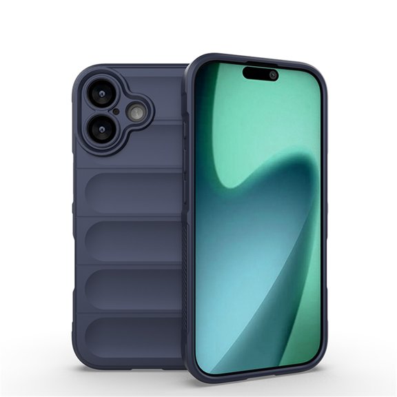 Allytechgroup Slim Case for iPhone 17, Soft TPU Lightweight Protective Rugged Support Wireless Charging Non-Slip Shockproof Magnetic Back Cover Bumper for iPhone 17, Darkblue
