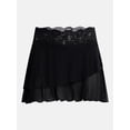 thumbnail image 5 of No Boundaries Lace Trim Mesh Mini Skort, Women’s XXS-XXL, 5 of 5