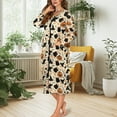 thumbnail image 5 of Yuyamidu Witch Front Zipper Bathrobe for Plus Size Women After Shower Robe for Spring Fall Winter Bath Robes Halloween Long Sleeve Nightgowns Dress Size XL, 5 of 7
