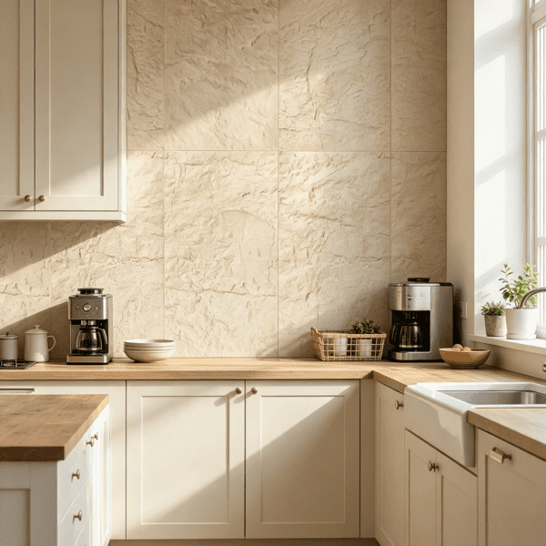 4-Pack PU Stone 3D Wall Panels 48x24 Inch, 32 Sq.Ft Coverage, Faux Stone Look for Accent Wall & Interior Decor