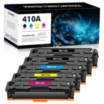 410A Toner Cartridges Compatible for HP 410A CF410A Color Laserjet Pro MFP M477fnw M477fdw M477fdn M452dn M452nw M477 M452 M377 410X CF410X Printer Ink, Pack-5
