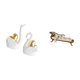 thumbnail image 4 of Elegantes figuras de pareja de cisnes y sofá cama de madera en miniatura, accesorios de bricolaje para manualidades de mesa, estantería, decoración de, 4 of 7