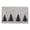 Black Pine Tree - Gray Soft, variant on Kuokaa Santa and Dancing Elves Christmas Bath Mat, Flat Printed Soft Indoor Floor Rug, 15.75 x 23.62 in