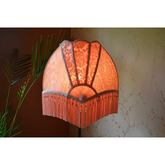 BespokeByNikita Pink Fringe Lampshade