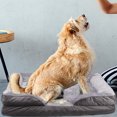 thumbnail image 5 of FALEXO Extra Large Orthopedic Foam Dog Bed with Heavy Duty Dog Toy Gray, 5 of 9