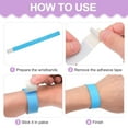 thumbnail image 4 of Uxcell 100Pcs Pulseras de Papel para Eventos, Pulseras Impermeables Coloridas para Construcción de Equipos, Parque de Diversiones, Concierto e Identificación, Marrón, 4 of 6