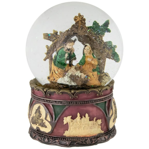 Northlight Holy Family Nativity Scene Christmas Snow Globe - 5.75"