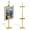 Gold, variant on Goobetter Adjustable Tabletop Easel Stand for Picture Frames up to 28" - Picture Stands for Display- Picture Frame Stand for Art, Signs, or Photos - Gold