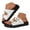 White, variant on IUJSOY Platform Sandals for Women 2025 Comfortable Slides Open Toe Slippers Double Buckle Beach Shoe