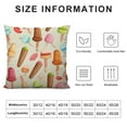 thumbnail image 5 of COMIO  Ice Cream Pillow Covers,Decorative Throw Pillow Chocolate Stick Waffle Cone Strawberry and Caramel Soft Serve Sundae Pillow Cases Cushion Covers for Sofa Couch, 5 of 5