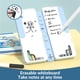 thumbnail image 2 of Estuche Multifunción con Soporte Plegable para Libros, Calculadora Integrada y Sacapuntas, Superficie de Pizarra, Incluye Plumones para Borrar, Paño, Calcomanías, 20.6×9.5×4.4cm, 2 of 7