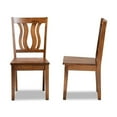 thumbnail image 2 of Bowery Hill Walnut Brown Finished Wood 2-Piece Dining Chair Set, 2 of 8