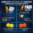 thumbnail image 3 of Feeray USAPA Approved Pickleball Paddles Set of 2, Fiberglass Rackets with Polypropylene Core, Includes 4 Balls & Carry Bag, 3 of 8