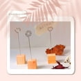 thumbnail image 3 of Xingzhi Wooden Base Place Card Holder Buffet Reservation Picture Clip Stand Holiday Wedding Banquets Party Table Setting Decorations Round, 3 of 5