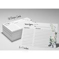 thumbnail image 6 of Inkdotpot Recipe Card 6x4 inch Single-Sided Recipe Design Cards White Greenery Recipe Cards Wedding-Bridal Shower-Baby Shower- Pack of 50, 6 of 6