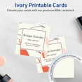 thumbnail image 2 of Avery Printable Square Cards, 3" x 3", Matte Ivory, 300ct, 2 of 8