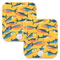 thumbnail image 7 of Yayeee 2-Pack Plug in LED Night Lights with Light Sensors Motion Detectors, Yellow Sardines Pattern, 7 of 7