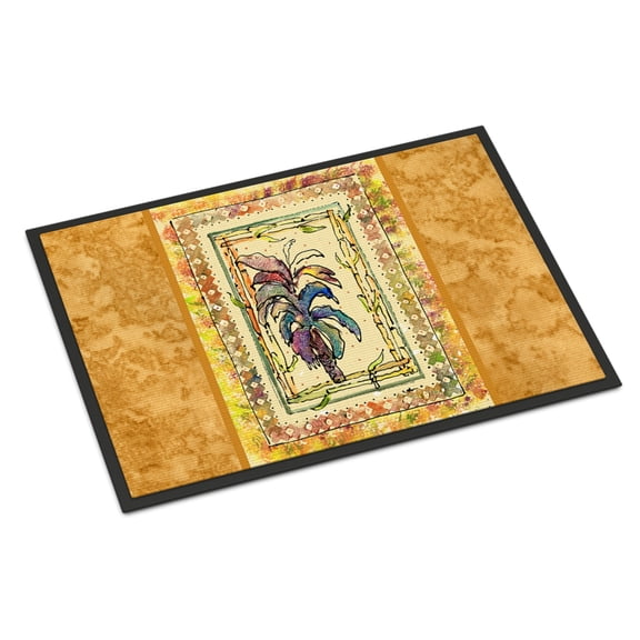 Carolines Treasures 8615MAT Palm Tree Doormat 18x27 27"L x 18"W multicolor