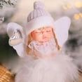 thumbnail image 5 of Muñeco de ángel rosa lindo, regalo de Año Nuevo 2023, adorno para árbol de Navidad, decoración navideña para el hogar, niños, decoración de Navidad 2022, 5 of 5