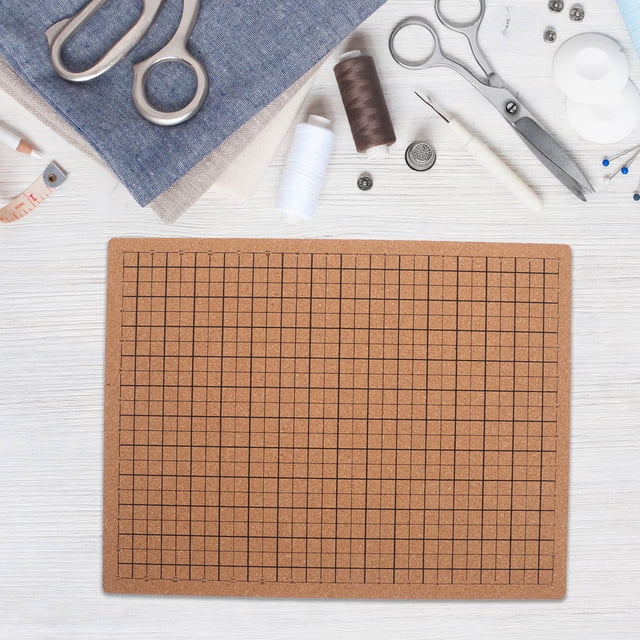 WHAMVOX Durable Chocolate Cork Board with Grid Design for Crochet Macrame Beading and Craft Projects