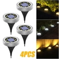 thumbnail image 1 of Xihbxyly Luces Led Solares para Jardín, 8 Led, Plástico Abs Resistente, Fácil Instalación, Ideales para Jardín, Camino, Terraza, Iluminación Exterior, Paquete de 4, 1 of 3