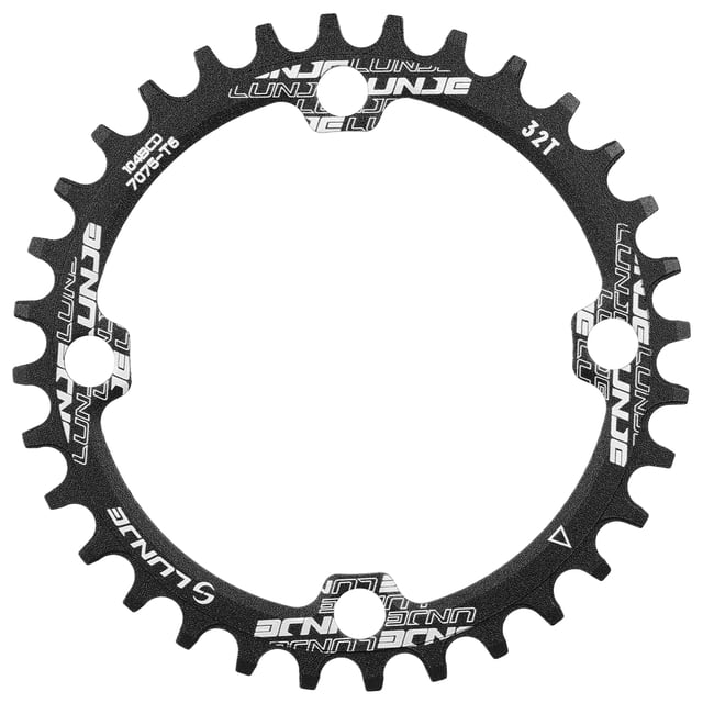 32T/34T/38T Bicycle Sprocket 104mm BCD 4-Bolt Bicycle Crank Ring Compatible Single Speed