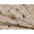 thumbnail image 4 of oneOone Rayon Light Brown Fabric Geometric Craft Projects Decor Fabric Printed By The Yard 56 Inch Wide, 4 of 5
