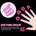 thumbnail image 1 of Plantilla de esmalte de u?as, protectores de u?as de plástico blando reutilizables Clips Cap Protector de borde de esmalte de u?as, manicura a prueba de derrames (26 piezas, rosa) XianweiShao 1327534387551, 1 of 1