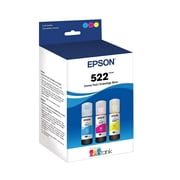 Epson 522 EcoTank Ink Ultra-high Capacity Bottle Color Combo Pack (T522520-S) Works with EcoTank ET-2720, ET-2800, ET-2803, ET-2840, ET-4700, ET-4800, ET-4810 - Sold Without Manufacturer Warranty